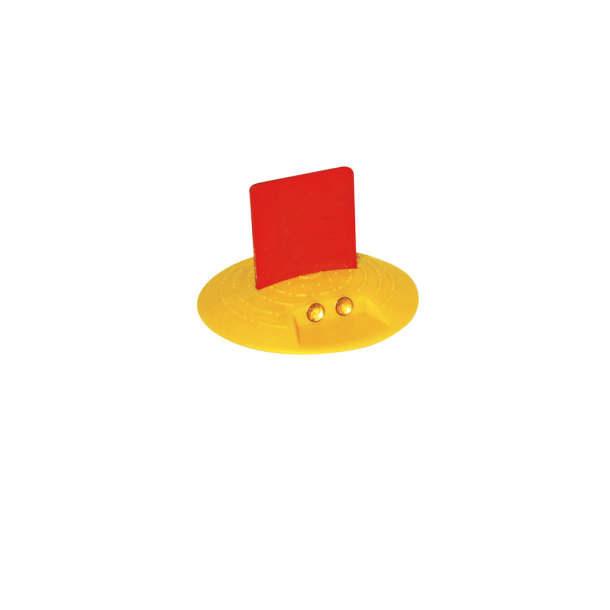 Marking button |  120 mm with red rubber flag | on one side